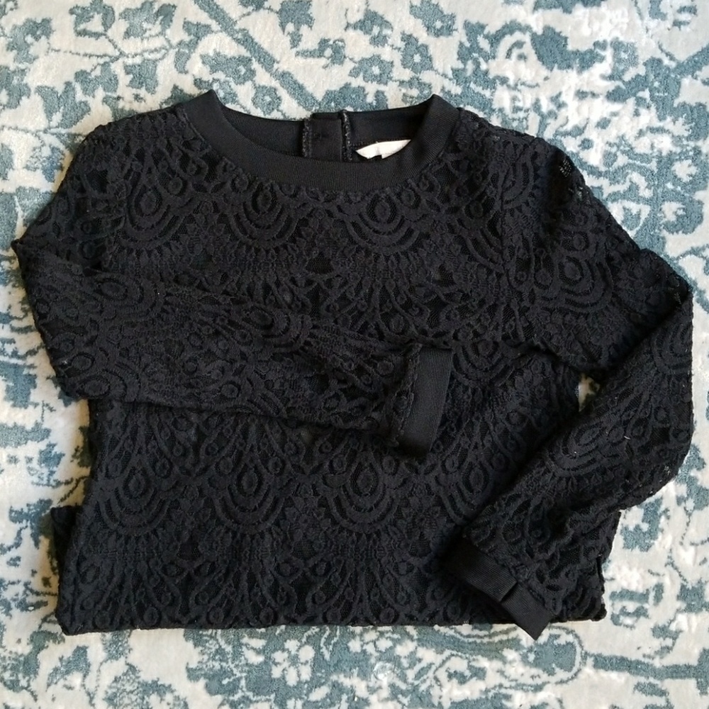 Black lace top